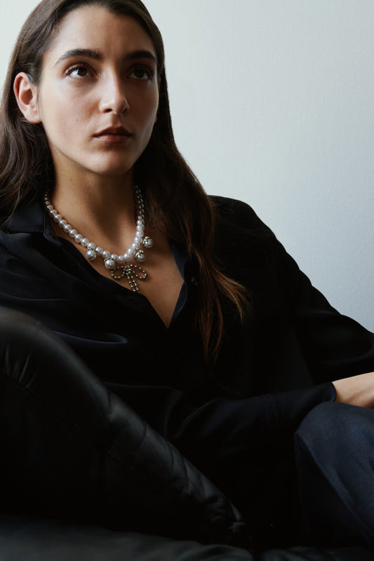 Beaded pendant necklace