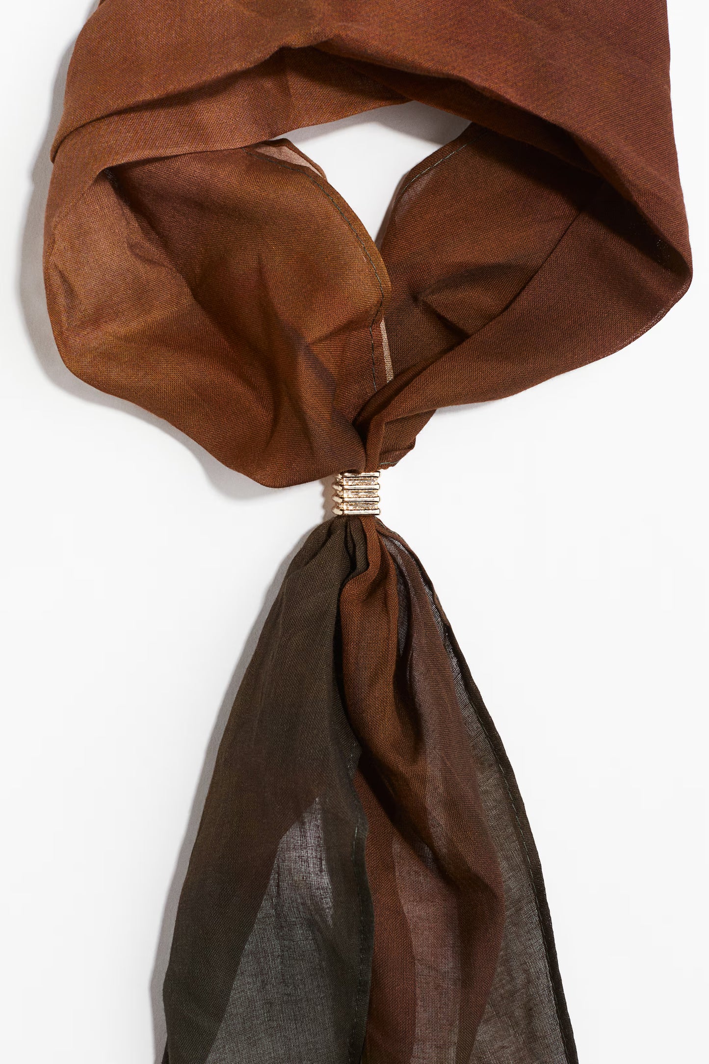 Bead-detail neck scarf