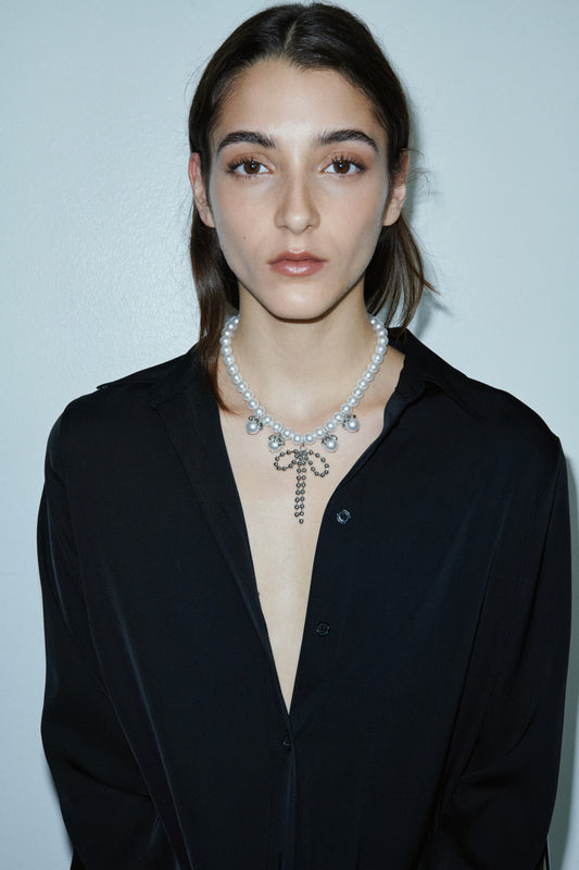 Beaded pendant necklace