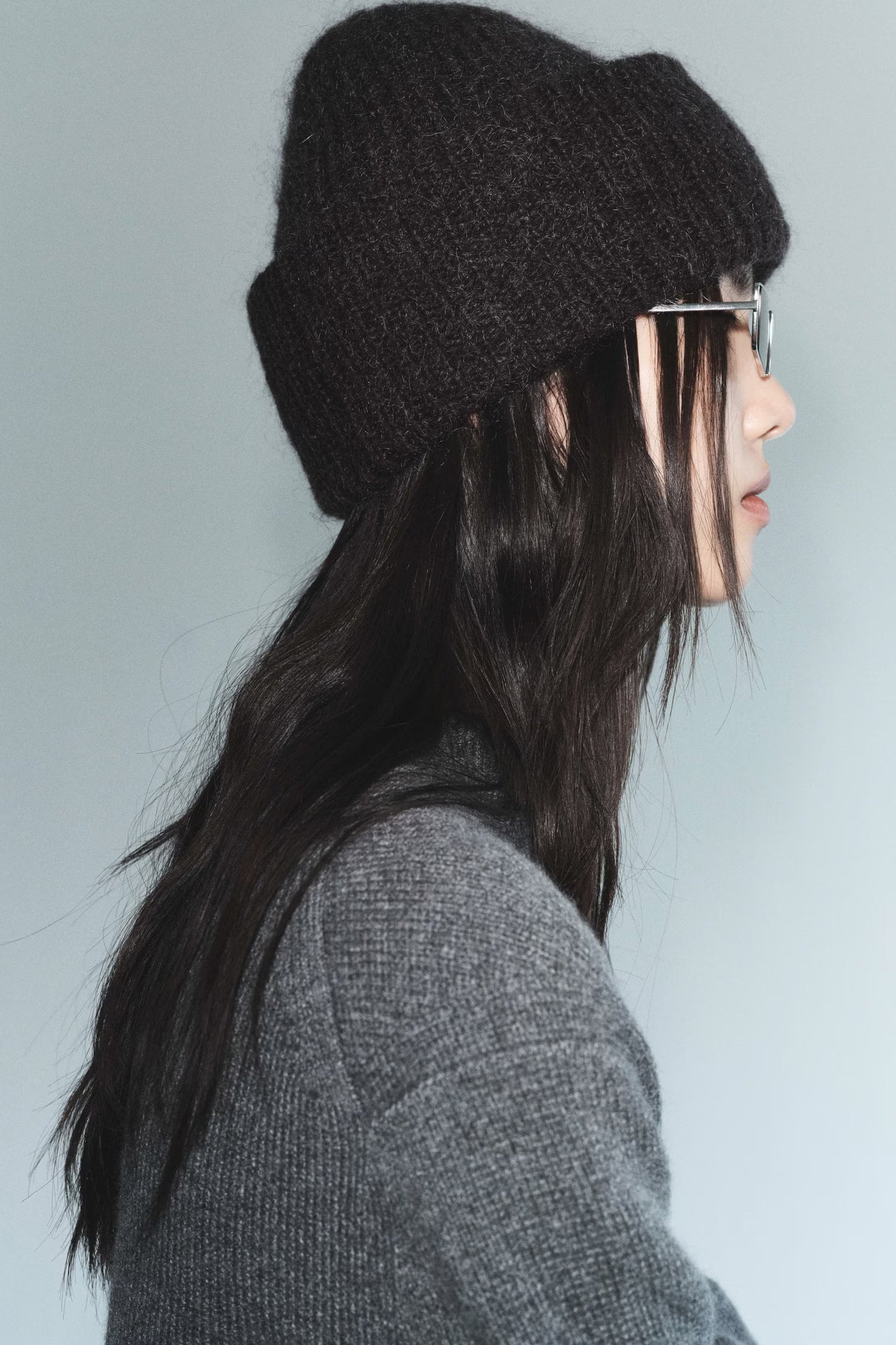 Mohair-blend beanie