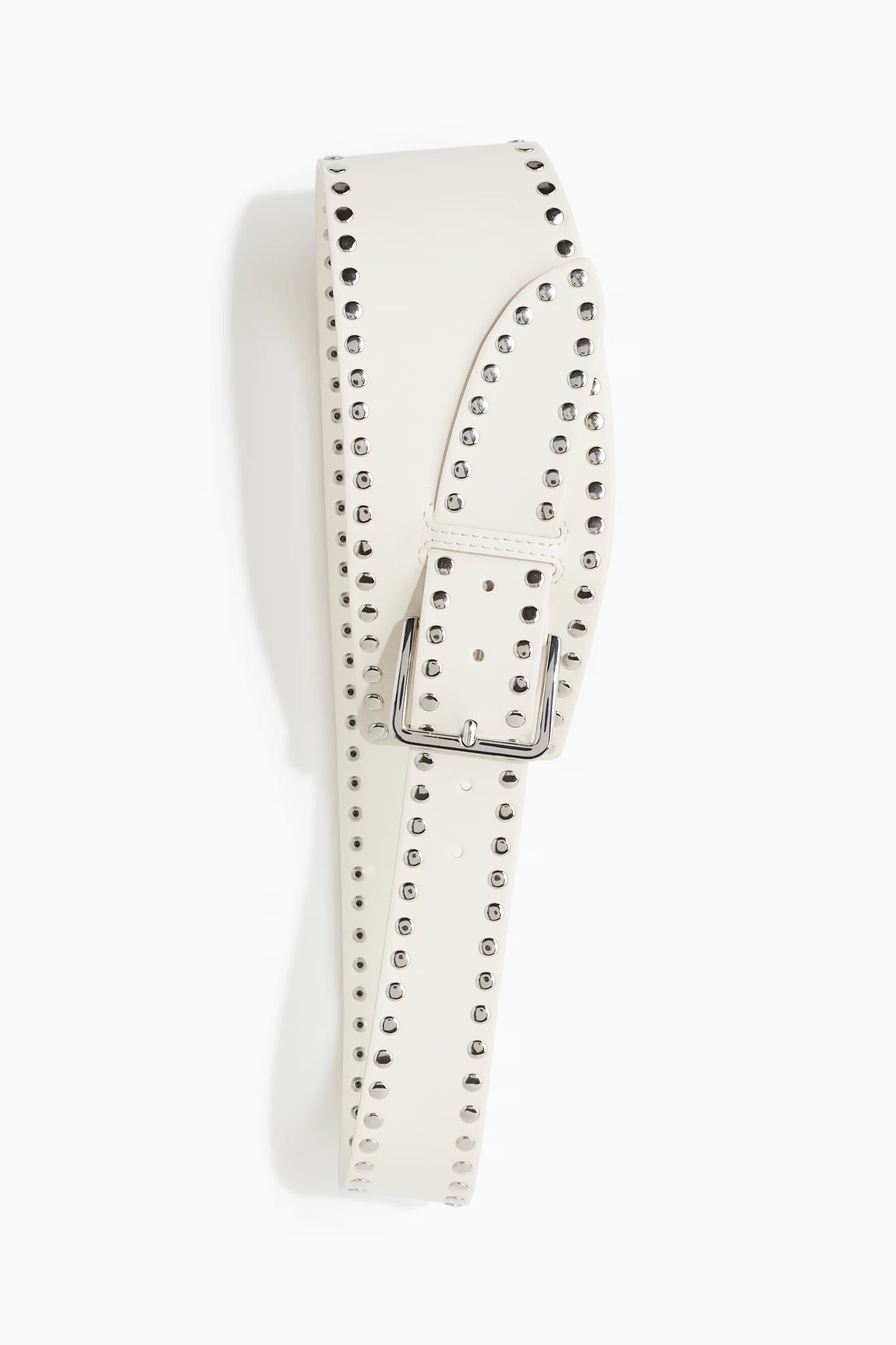 Studded asymmetric belt