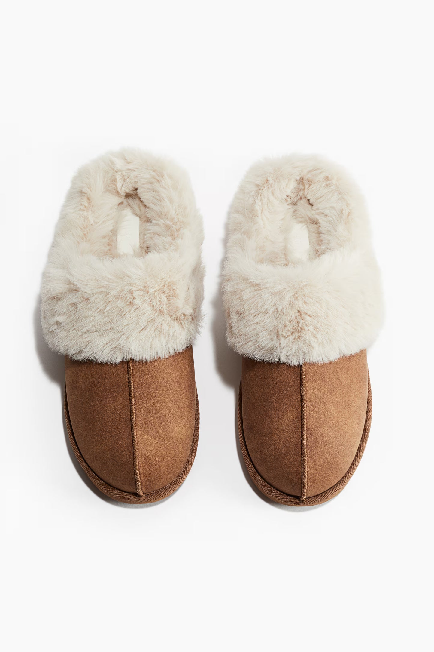Warm-lined slippers