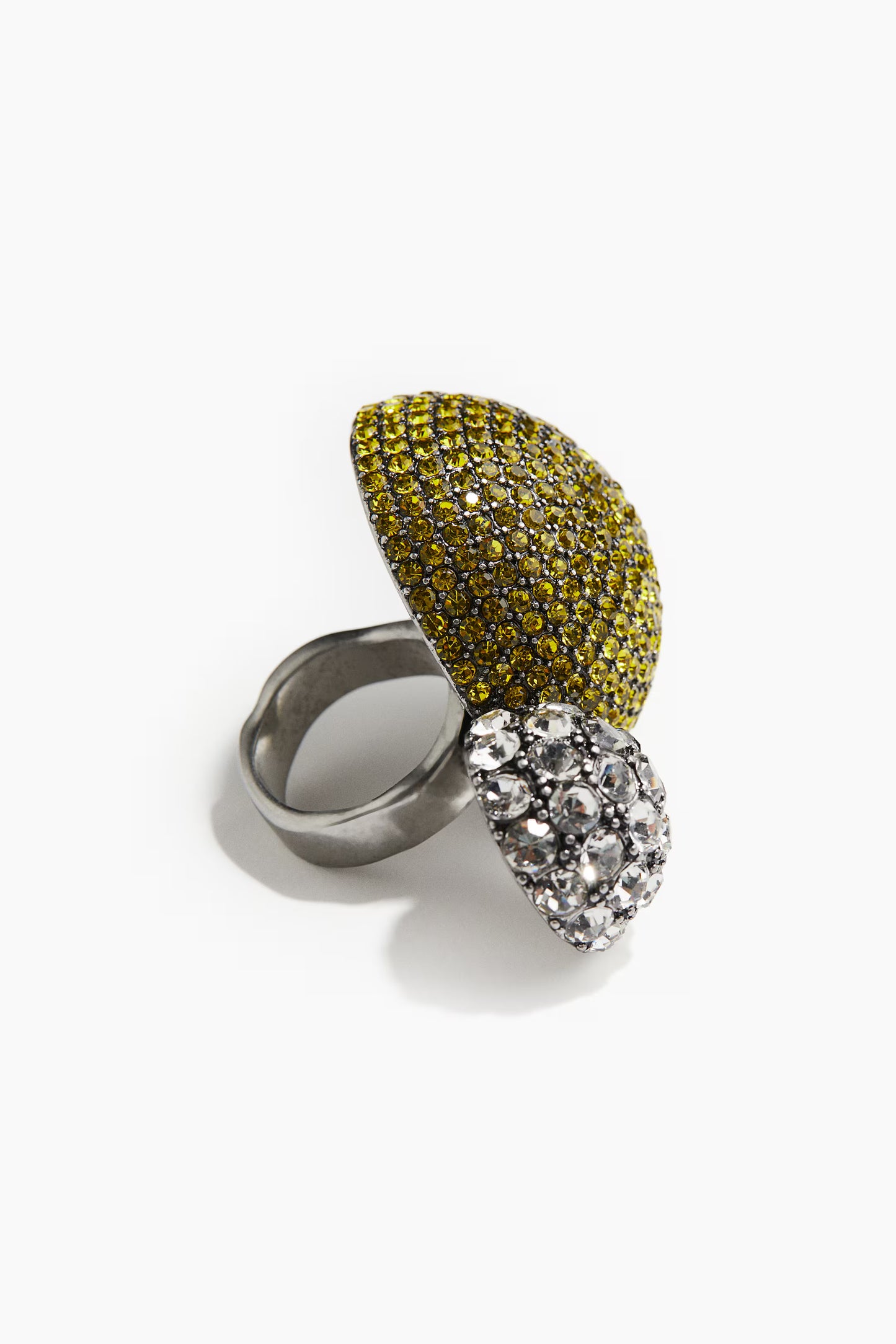 Rhinestone statement ring