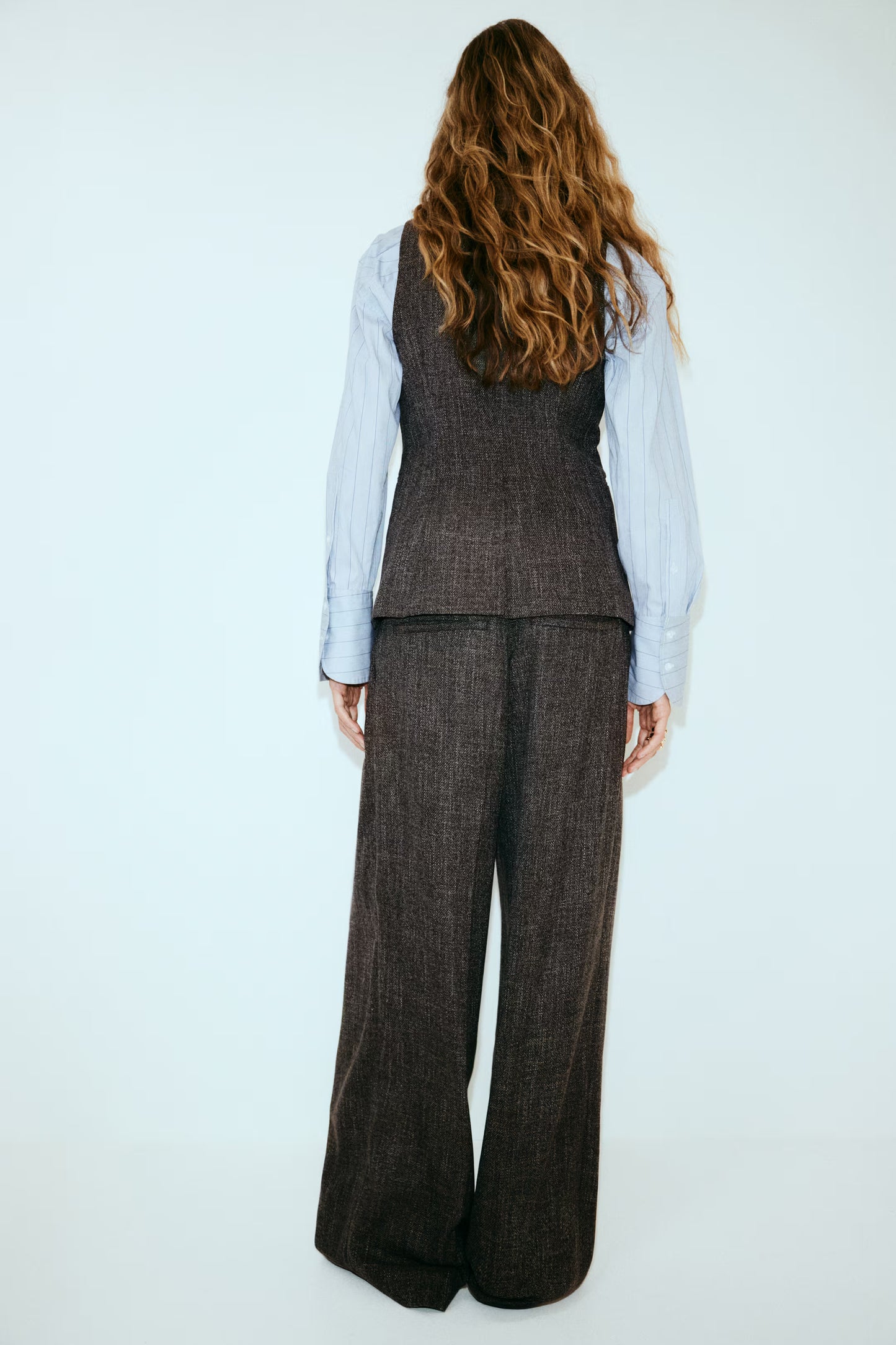 Wide tailored trousers